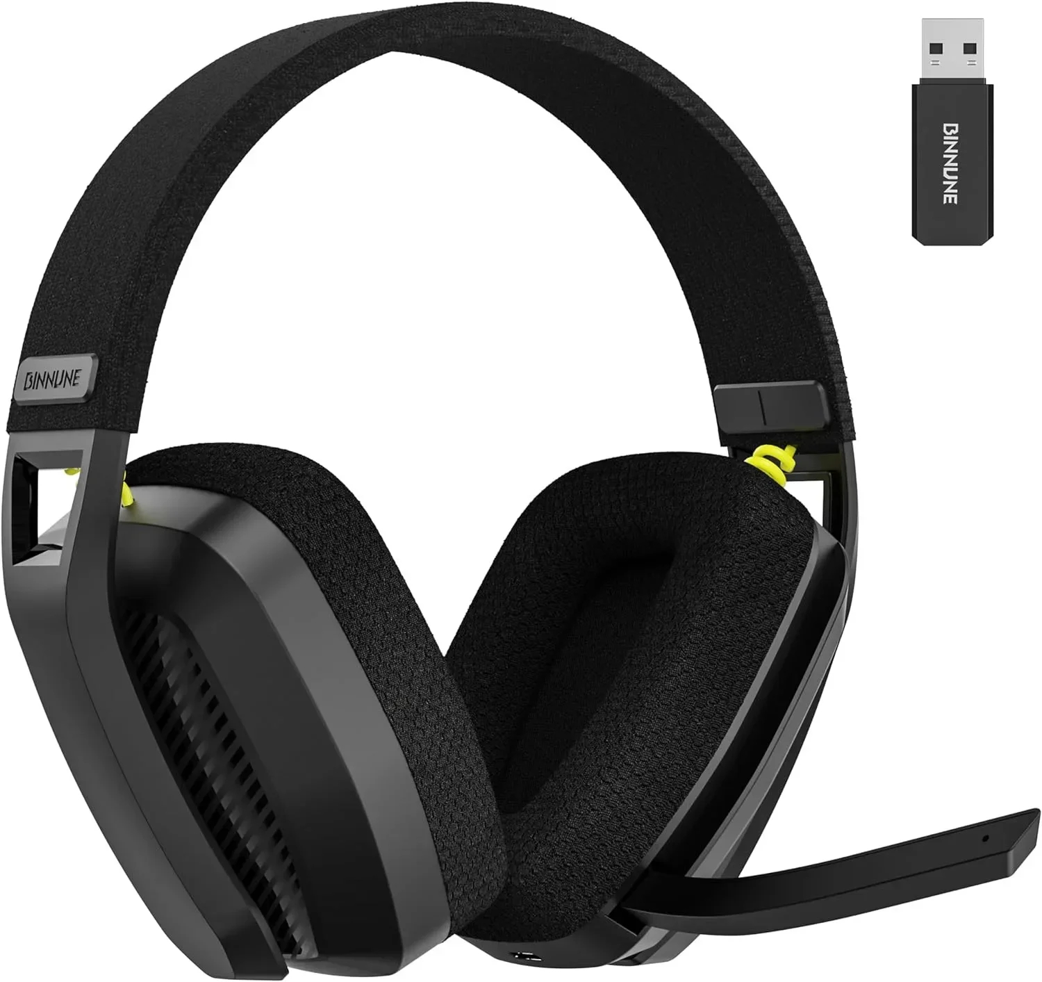 BINNUNE 2.4GHz Wireless Gaming Headset with Mic for PS5 PS4 PC Mac Pl...