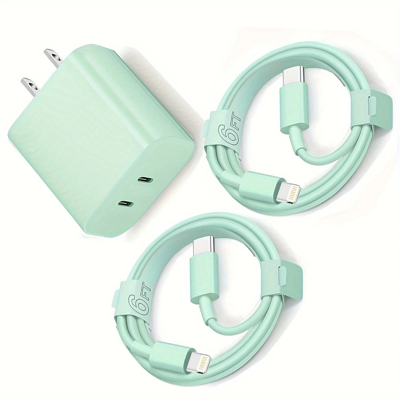 Fast Charging Secure Power Adapter With Dual PD20W USB-C Charger And ...