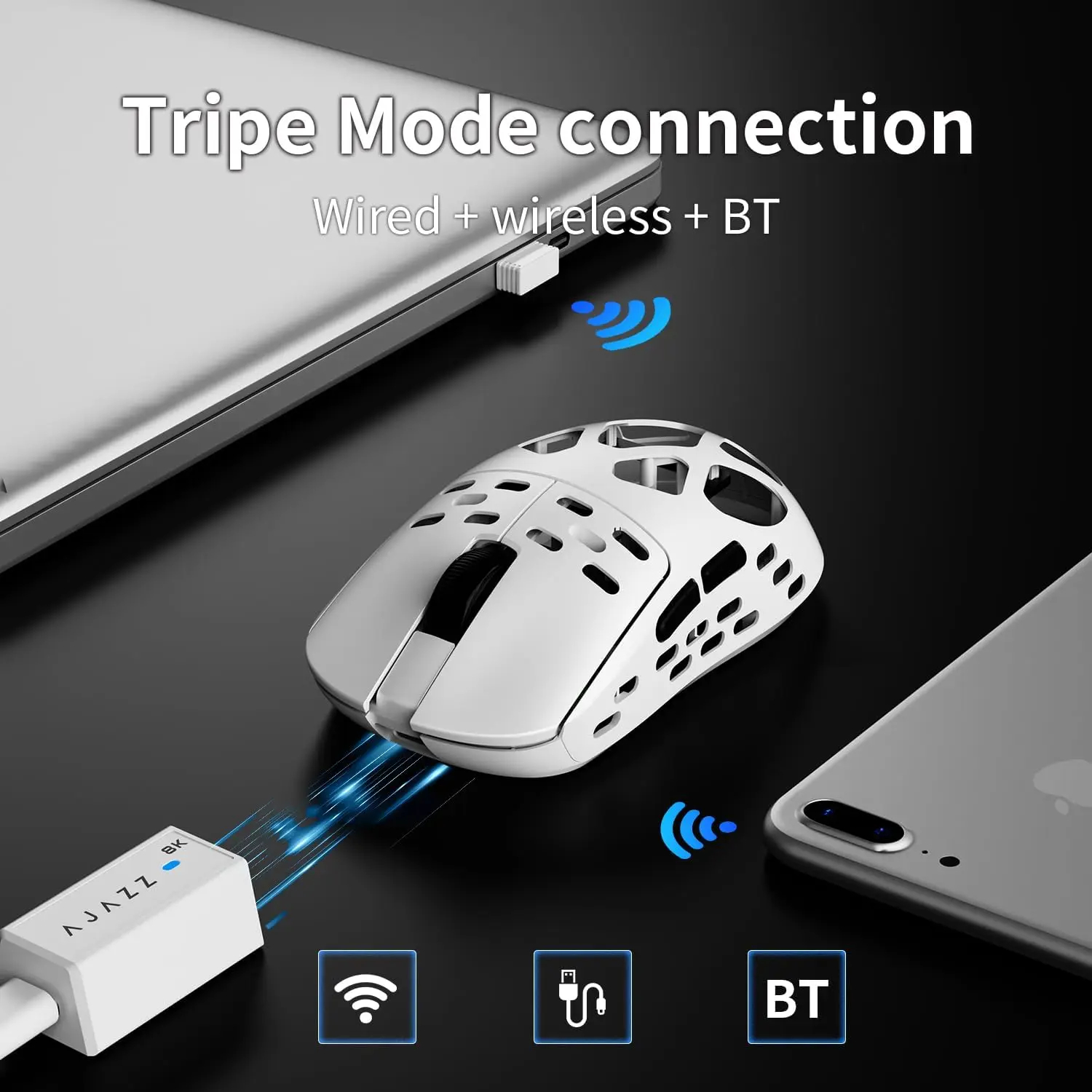 AJAZZAM3 Magnesium Alloy Mouse Lightweight Version PAW3950 Gaming Mou...