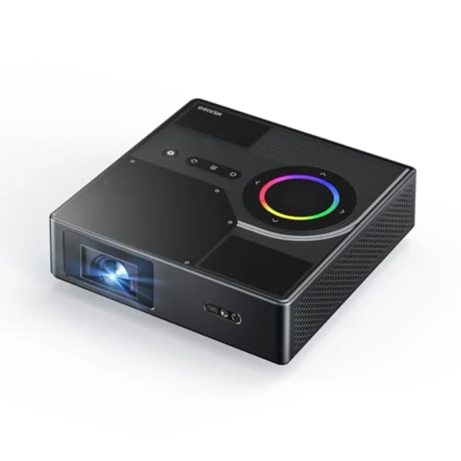 Nova Mini Portable Laser Projector Google TV w/Netflix 1080p FHD 1200 L...