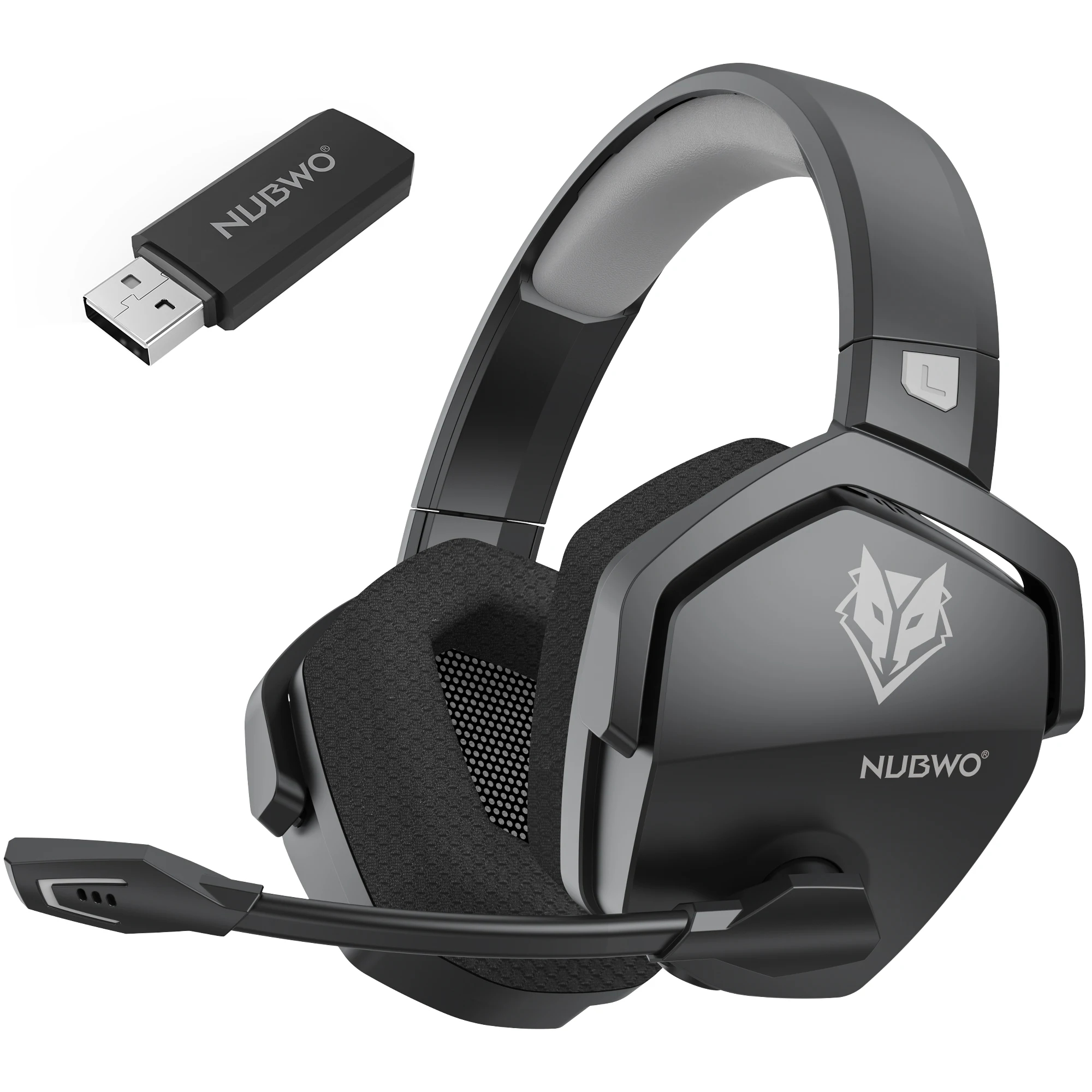 NUBWO G06 2.4G Dual Wireless Gaming Headset 5ms Low Latency 7.1 Surro...