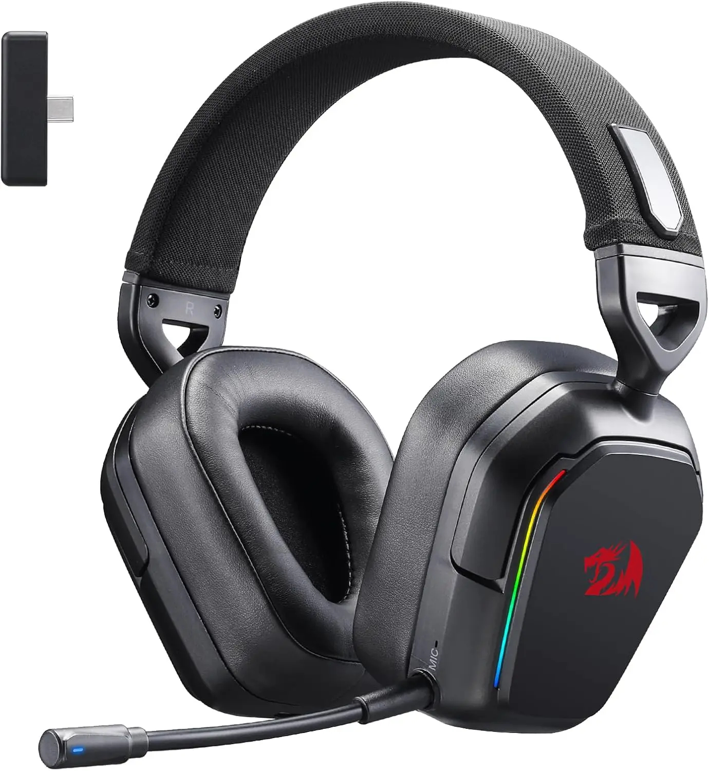 Redragon H868 3-Mode Wireless RGB Gaming Headset 7.1 Surround Sound 4...
