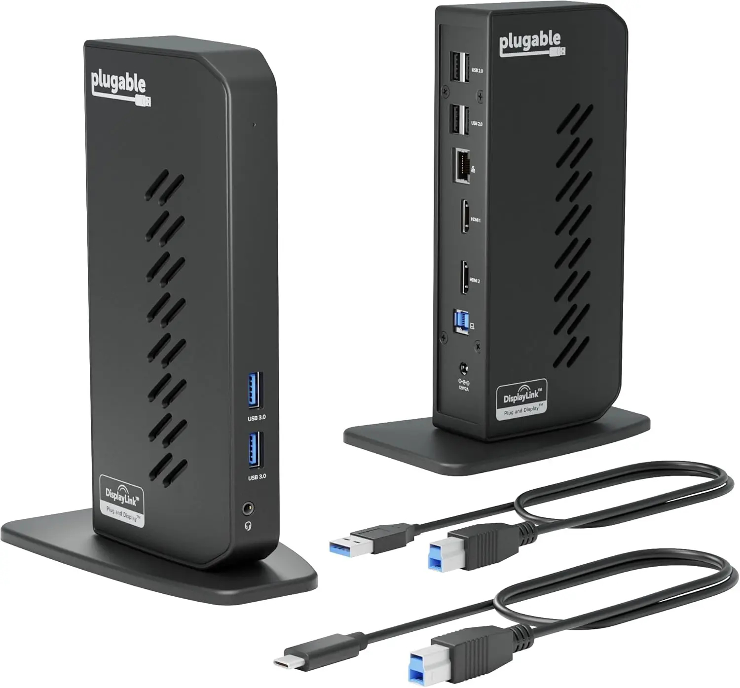 USB 3.0 & USB-C Universal Docking Station, Dual HDMI Ports Gigabit Et...