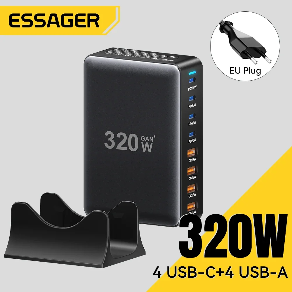 Essager 320W USB-C GaN Charging Station