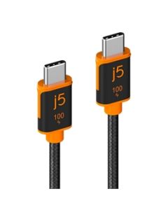 j5create Cable JUCX25L30 USB-C to USB-C 100 Watt Sync & Charge Cable 9.8ft Retail