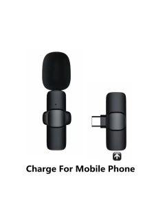 Wireless Lavalier Microphone Portable Audio Video Recording Mini Mic For I Phone Android Long Battery Life Live Broadcast Gaming - For Type C