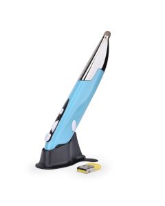Handwriting Second-generation Pen-shaped Flying Squirrel Mouse Pen Wireless Gaming Optical Pen - Blue