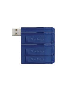 Verbatim 99121 8-GB USB Flash Drive, 5 Count, Blue