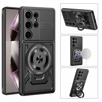 Magnetic Holder Ring Shockproof Armor Phone Case For Samsung Galaxy S26 Ultra S 26 Plus 5G For Magsafe Wireless Charging Cover