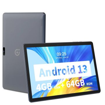 PRITOM 10.1 Inch Tablet PC Android 13 64 GB Quad Core Touch Screen WiFi with SIM Slot Support 3G Phone Call