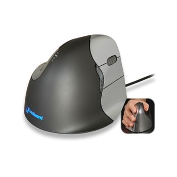 Evoluent VM4R Mouse VerticalMouse 4 Right USB 6 Button Brown Box