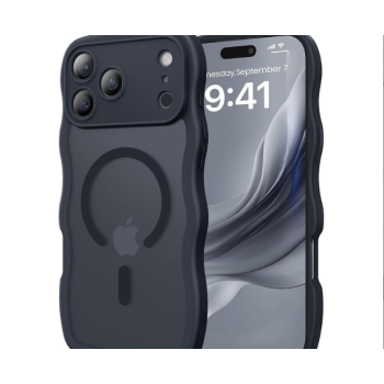 Phone Case with Magnetic Magsafe Ring and Camera Protection for Apple iPhone 17 Pro Max (Black)