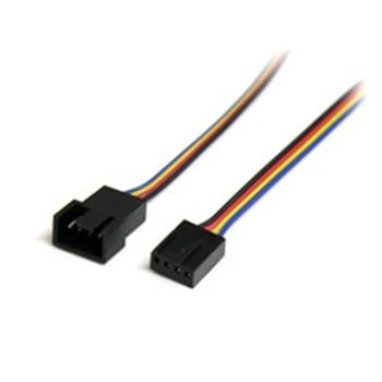StarTech Cable FAN4EXT12 12inch 4 Pin Fan Power Extension Cable Male/Female Retail