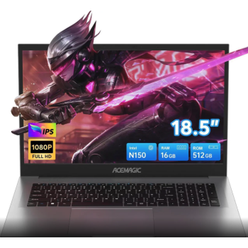 ACEMAGIC Laptop Computer, 16GB DDR4 512GB SSD, 18.5 Inch Laptop with Intel Quad-Core