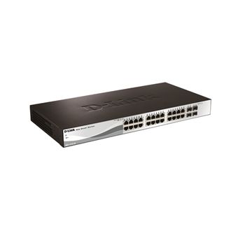 D-Link Network DGS-1210-28P 24Port PoE GbE WebSmart Switch 24x10/100 SFP Ports Retail