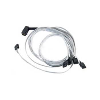 Adaptec Cable 2280000-R 0.8m RA miniSAS SCSI SFF-8643 to 4 x1Serial Fan -Out Bare