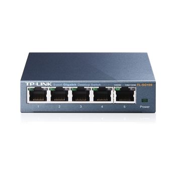TP-Link Network TL-SG105 5-Port 10/100/1000Mbps RJ45 Desktop Switch Retail