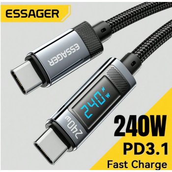ESSAGER 240W USB Type C To USB C Cable