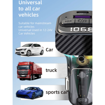 YITUMU Car Bluetooth 5.3 FM Transmitter,
