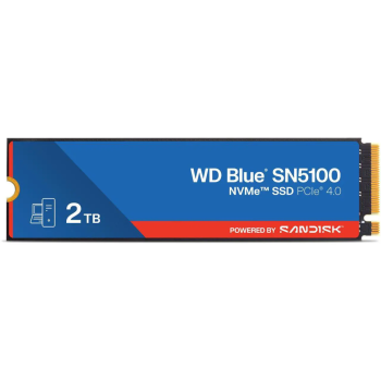 WD Blue SN5100 2TB NVMe SSD, PCIe Gen 4.0, up to 7,100 MB/s read speeds