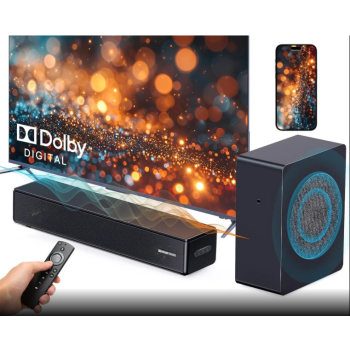 2.1 ch Soundbar with subwoofer, Dolby Digital 200W Sound Bars TV Speaker