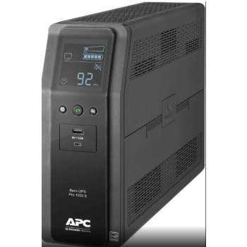 APC BR1000MS Back-UPS Pro, 1000VA/600W, Tower, 120V, 10x NEMA 5-15R outlets, Sine Wave, AVR, USB