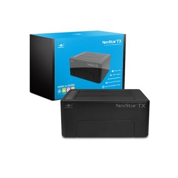 Vantec Storage Accessory NST-D428S3-BK NexStar TX Dual Bay 2.5 inch/3.5 inch USB3.0 Hard Drive Dock Retail