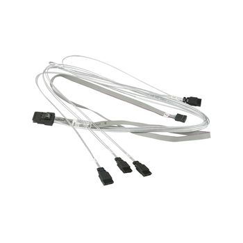 Supermicro Cable CBL-0237L-01 27.5 inch iPass to 4 SATA with Sideband Cable Brown Box