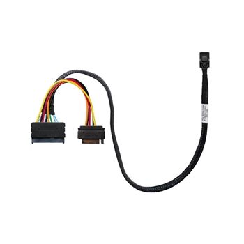 HighPoint Cable 8643-8639-50 SFF-8643 to U.2 SFF-8639 with SATA 15-pin Black Retail