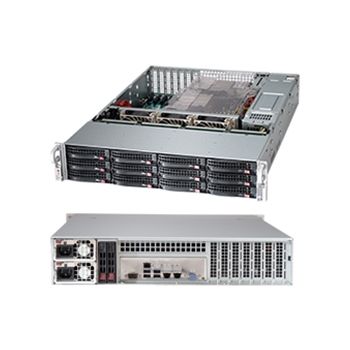 Supermicro Case CSE-826BE1C4-R1K23LPB 2U 12x3.5 inch HotSwap SAS/SATA 1200/1000 Watts Brown Box