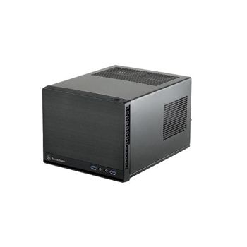 Silverstone Case SG13B-Q mini-ITX NO PS 0/0/(1) USB 3.0 Black Retail