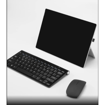 ESTONE Wireless Keyboard Mouse, K1088 2.4GHz Ultra Thin Compact Portable Small Wireless