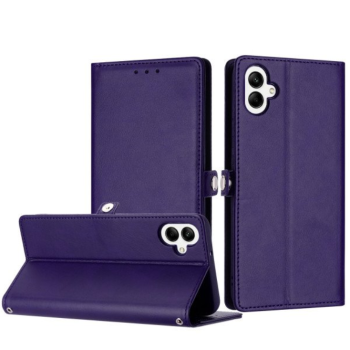 Case with Card Holder Slots and Wrist Strap for Samsung Galaxy A05 (Purple)