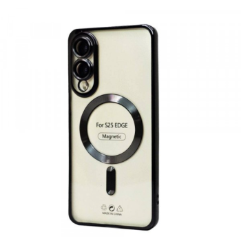 Case With Camera Lens Protection for Samsung Galaxy S25 Edge (Black)