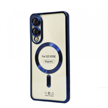 Case With Camera Lens Protection for Samsung Galaxy S25 Edge (Blue)