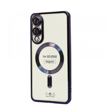 Case With Camera Lens Protection for Samsung Galaxy S25 Edge (Purple)