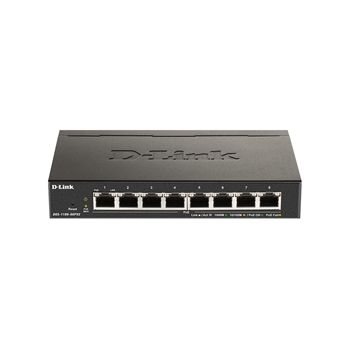 D-Link Network DGS-1100-08PV2 DGS-1100 Series Smart Managed 8Port Gigabit PoE Switch Retail