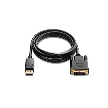 SIIG Cable CB-DP1V12-S1 DisplayPort to DVI 6ft Cable PS8121E Black OPP Bag
