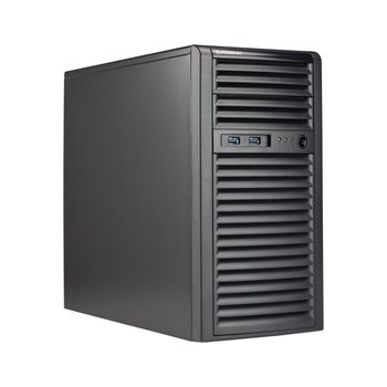 Supermicro Case CSE-731I-404B Mini-tower chassis 2x5.25" External HDD Drive Bays and 4x 3.5" Internal HDD Drive Bays 400W Brown Box