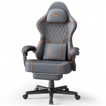 Soontrans Soontrans PU Leather Gaming Chair With Footrest