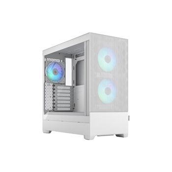 Fractal Design Case FD-C-POR1A-01 MidTower Pop Air RGB White Clear Tempered Glass ATX High-Airflow Retail