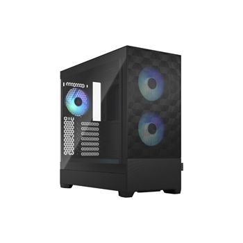 Fractal Design Case FD-C-POR1A-06 POP Mid Tower Air RGB Black Clear Tempered Glass ATX Retail