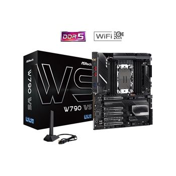 ASRock Motherboard W790 WS W790 LGA4677 Max2TB DDR5 PCIe EATX Retail