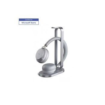 Yealink Headset 1208611 BH72 with Charging Stand Teams Light Gray USB-A Bluetooth Retail