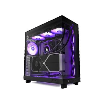 NZXT Case CC-H61FW-01 H6 Flow RGB Mid-Tower ATX SGCC Steel Tempered Glass Black Retail