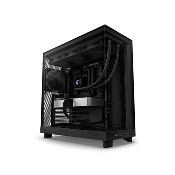 NZXT Case CC-H61FB-01 H6 FLOW Mid-Tower Dark Tinted Tempered Glass Black Retail