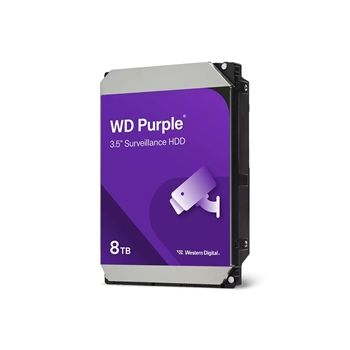 Western Digital Hard Drive WD85PURZ 8TB WD Purple 3.5" SATA 5640RPM 256M CMR Bulk Pack