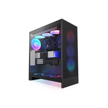 NZXT Case CM-H72FB-R1 H7 FLOW RGB (2024) Black MidTower Retail