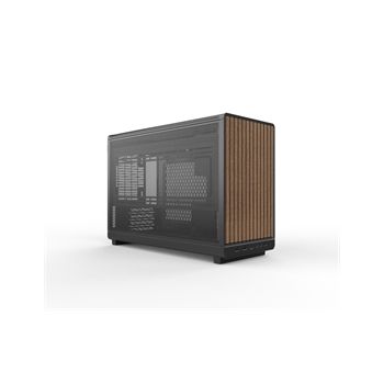Lian-LI Case A3-mATX-WD Black wood front panel Mini tower MicroATX Chassis Retail