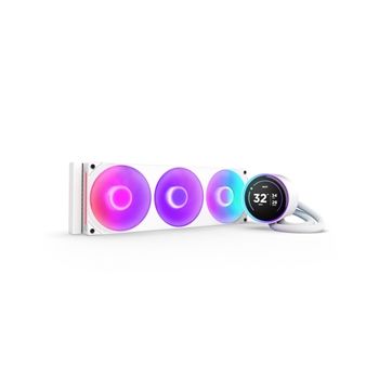 NZXT Fan RL-KR36E-W2 KRAKEN ELITE RGB 360 AIO LIQUID COOLER 360MM WHITE Retail